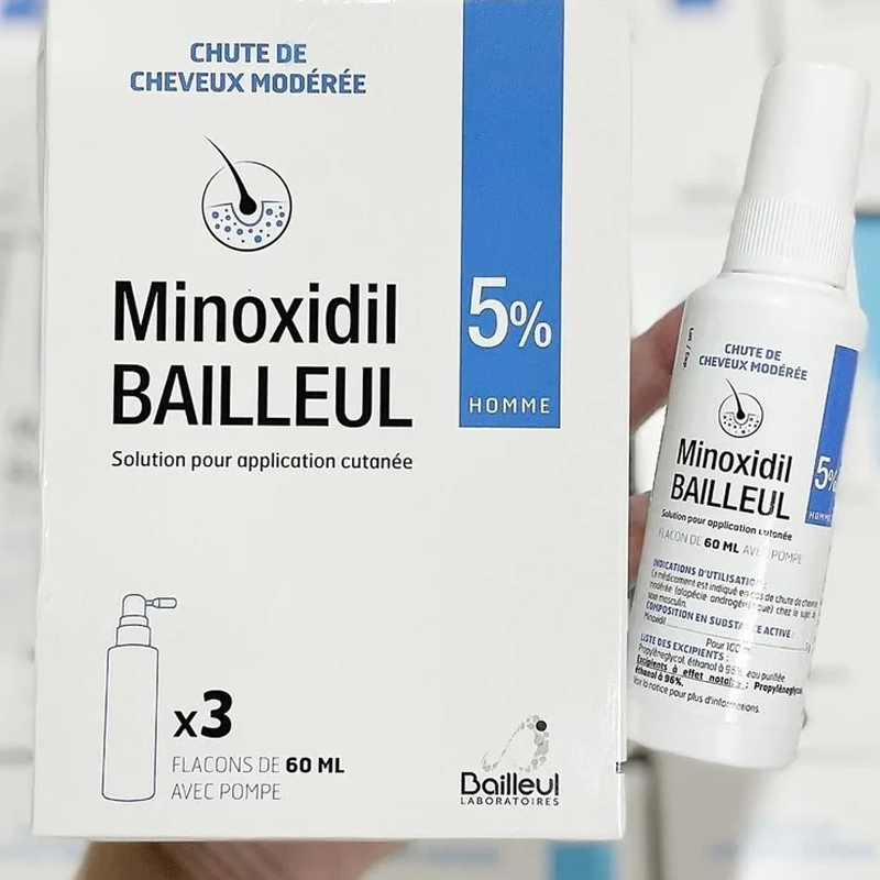 (1 Chai) Thuốc xịt mọc tóc Minoxidil BAILLEUL 5% - Ảnh 4