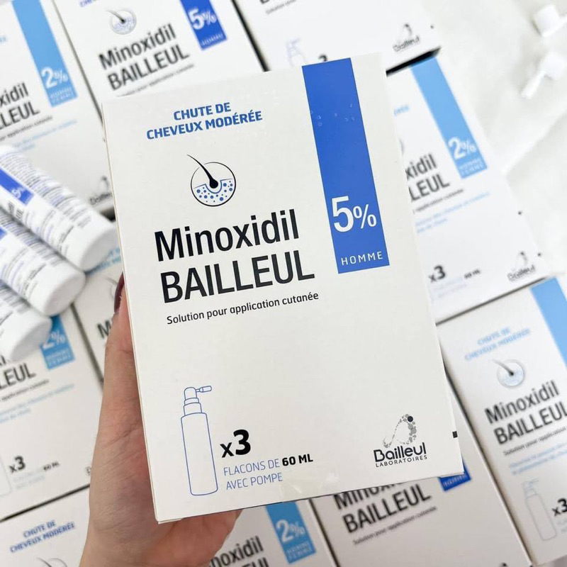 (1 Chai) Thuốc xịt mọc tóc Minoxidil BAILLEUL 5% - Ảnh 3