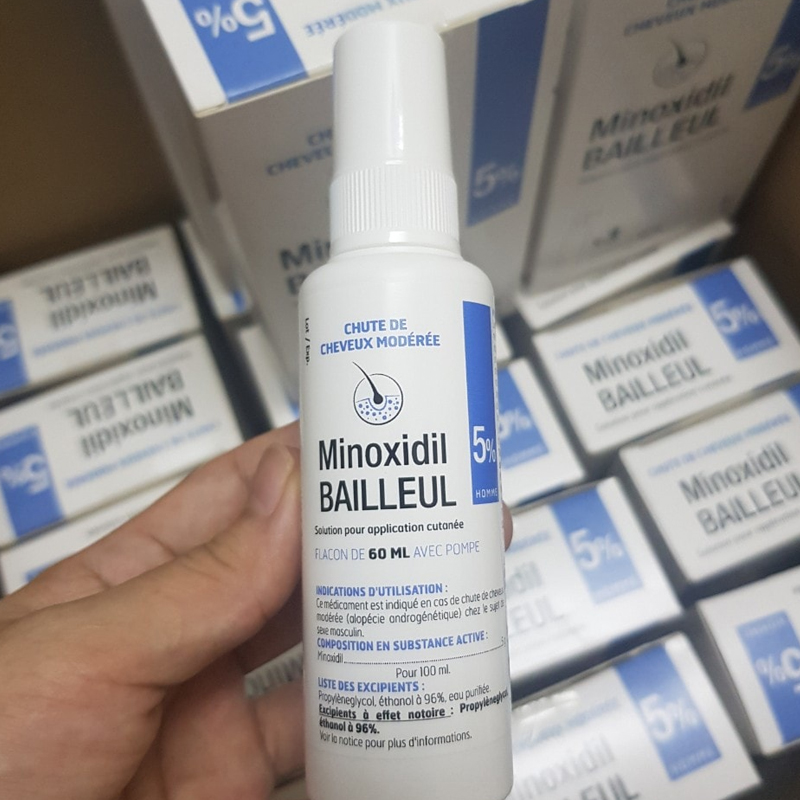 (1 Chai) Thuốc xịt mọc tóc Minoxidil BAILLEUL 5% - Ảnh 2