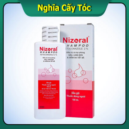 Dầu Gội Nizoral Shampoo Janssen Hỗ Trợ Loại Bỏ Gàu, Lang Ben Và Viêm Da Tiết Bã (100ml)