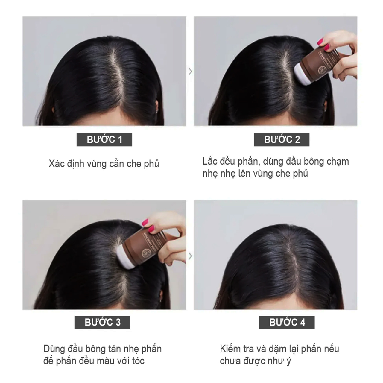 Phấn che khuyết điểm tóc The Face Shop QUICK HAIR PUFF 7g - Ảnh 4